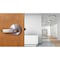 Global Door Controls Eiffel Standard Duty Brushed Chrome Grade 2 Commercial Entry Door Handle with Lock, Clutch Function and IC Core GAL-1151L-IC626 - alternate 3